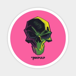 Psychedelic Inkpulp Skull 2 Magnet